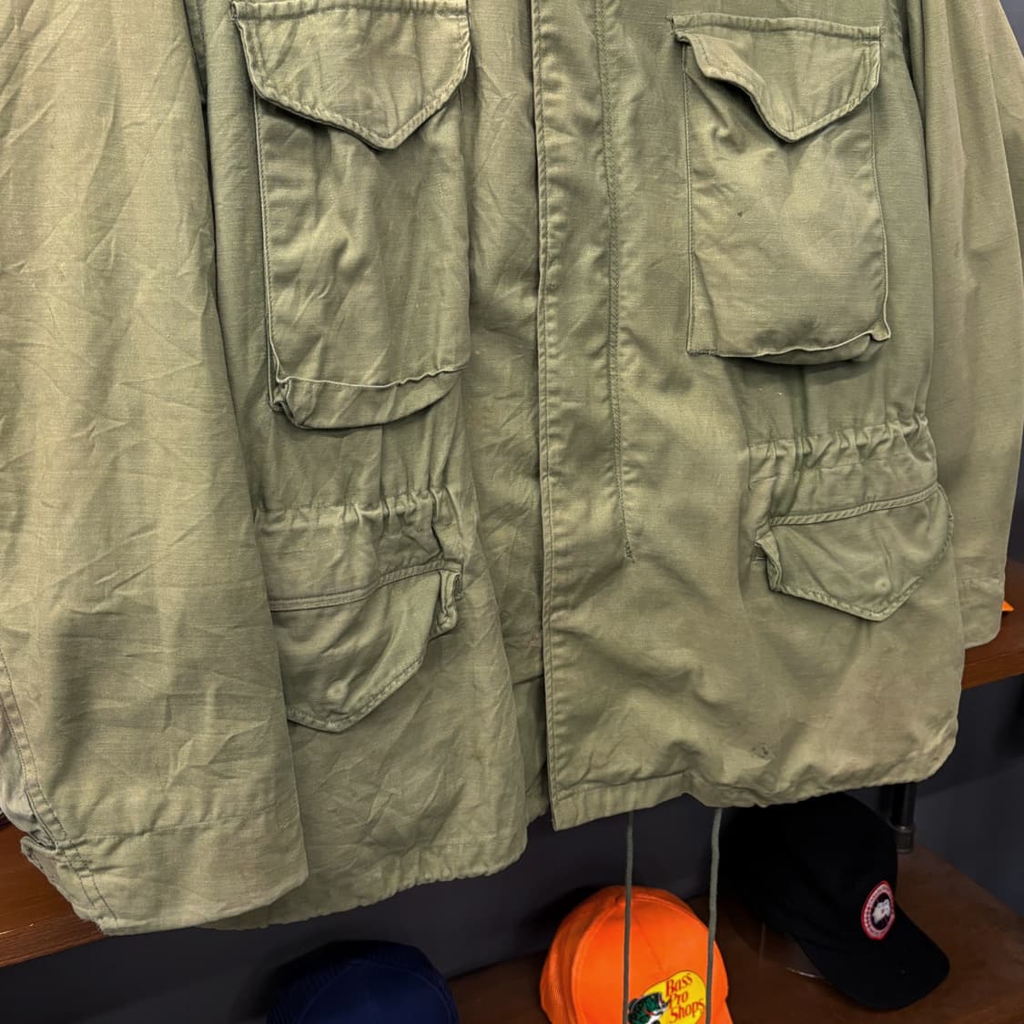 70s 오리지날 미군 M-65 필드자켓 사파리 퍼티그 자켓 N480 상품이미지4