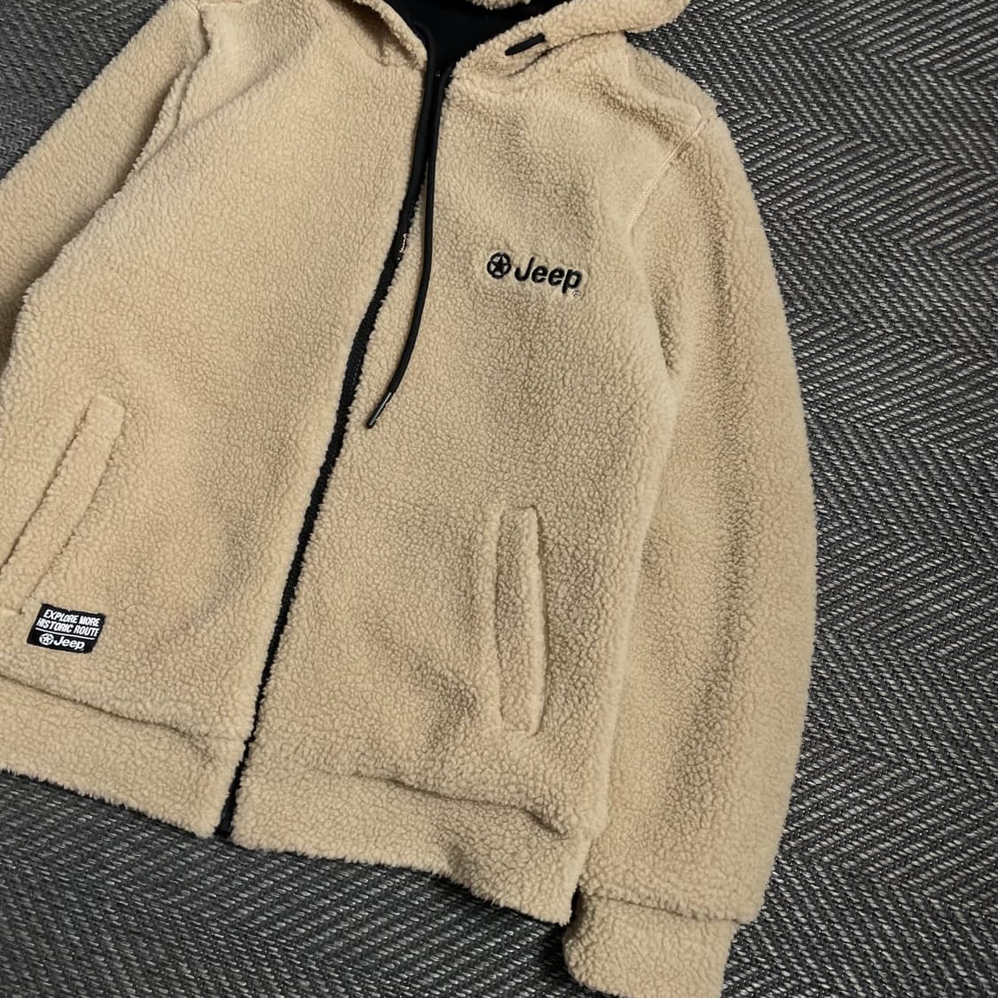 Jeep 빅로고 리버시블 후드 플리스 자켓y 4874 상품이미지5