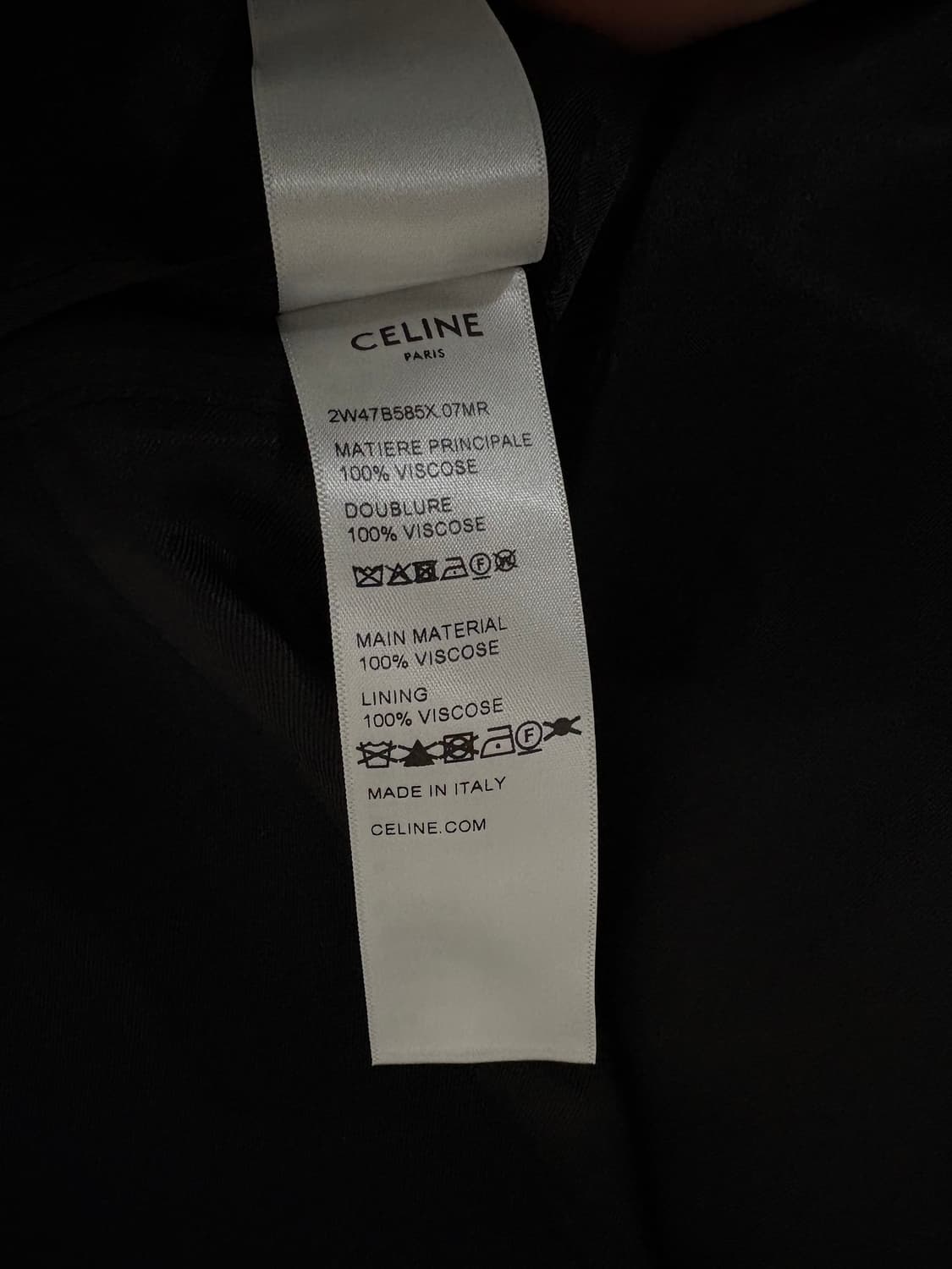 셀린느 트리옹프 비스코스 트윌 블루종 자켓 50 상품이미지3