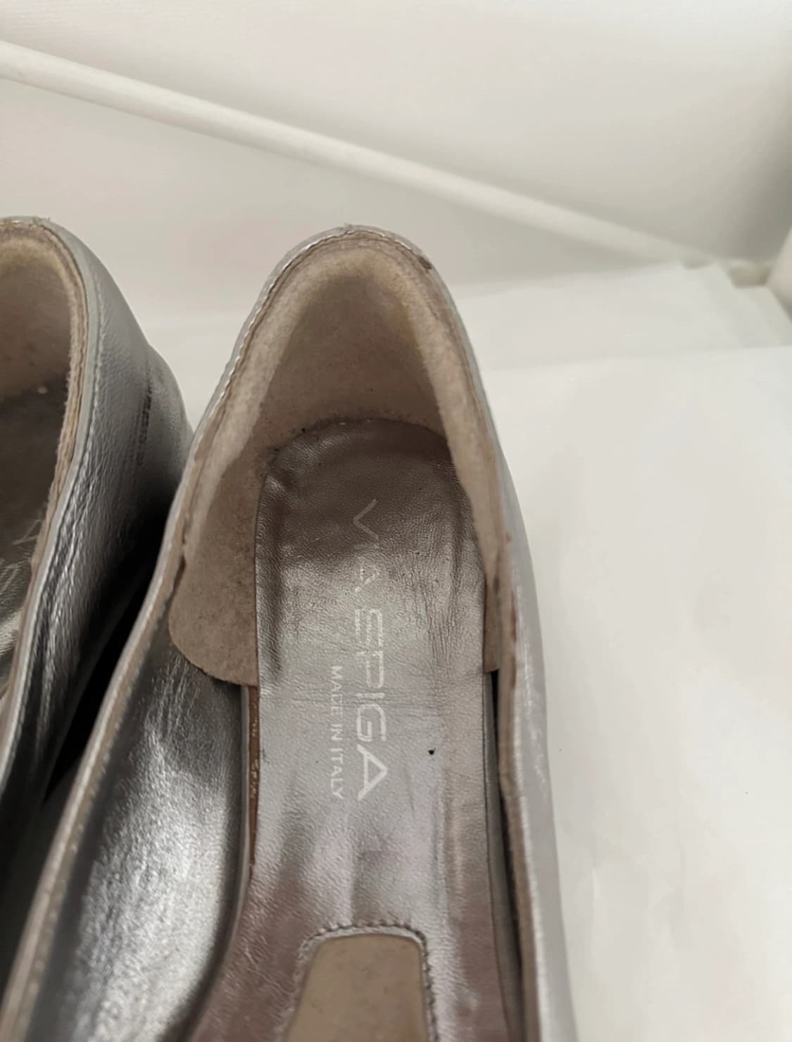 VIA SPIGA. Silver Leather Sandal 상품이미지6