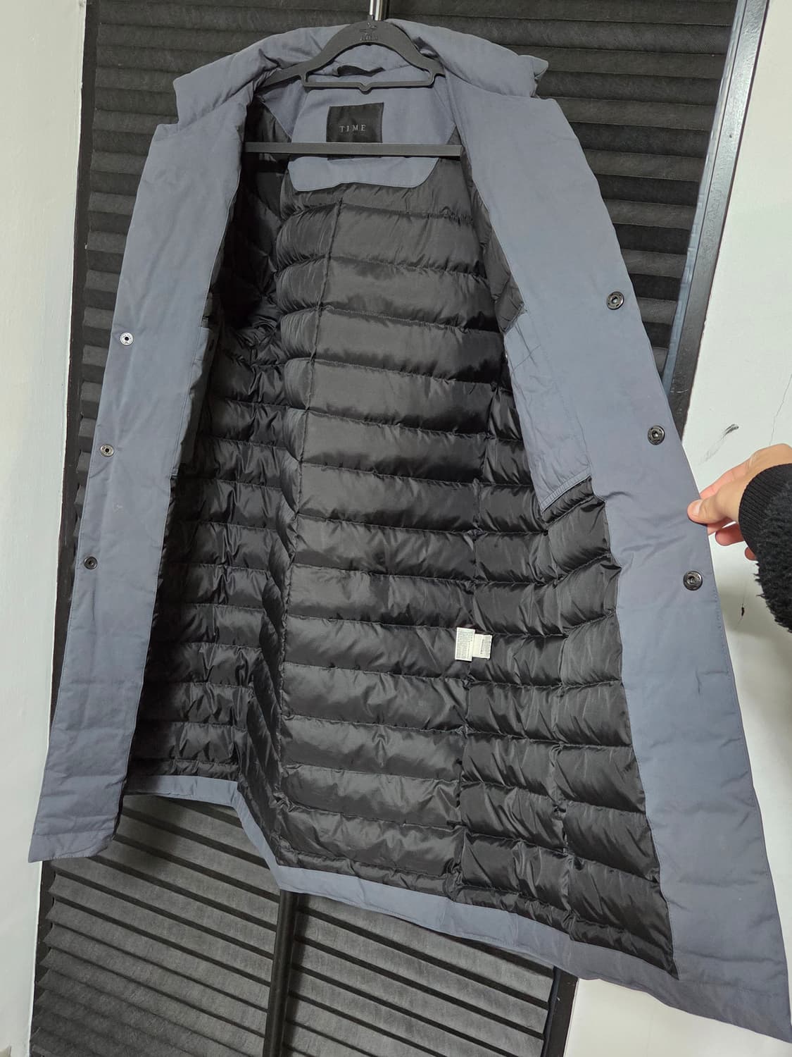 (정품) [타임] 구스다운 하프롱패딩 코트 판매합니다. 상품이미지5
