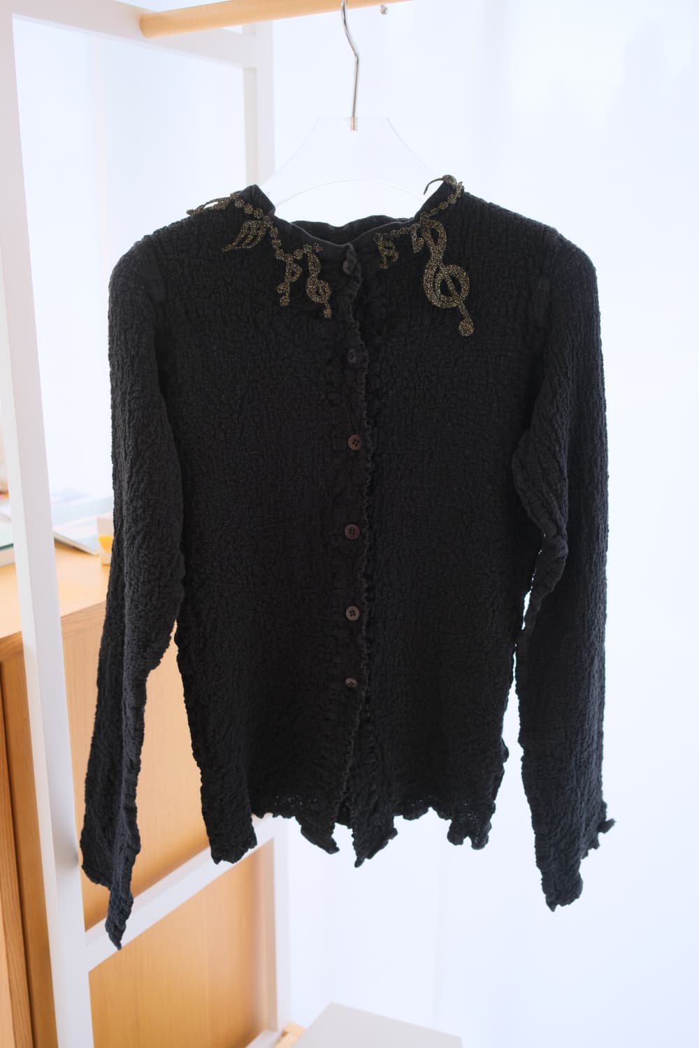 Music note wrinkled cardigan 상품이미지7