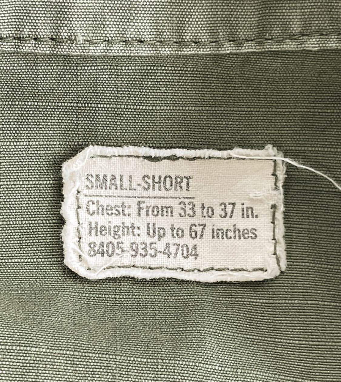 60s OG U.S. Army 정글퍼티그 자켓 S-S 상품이미지4