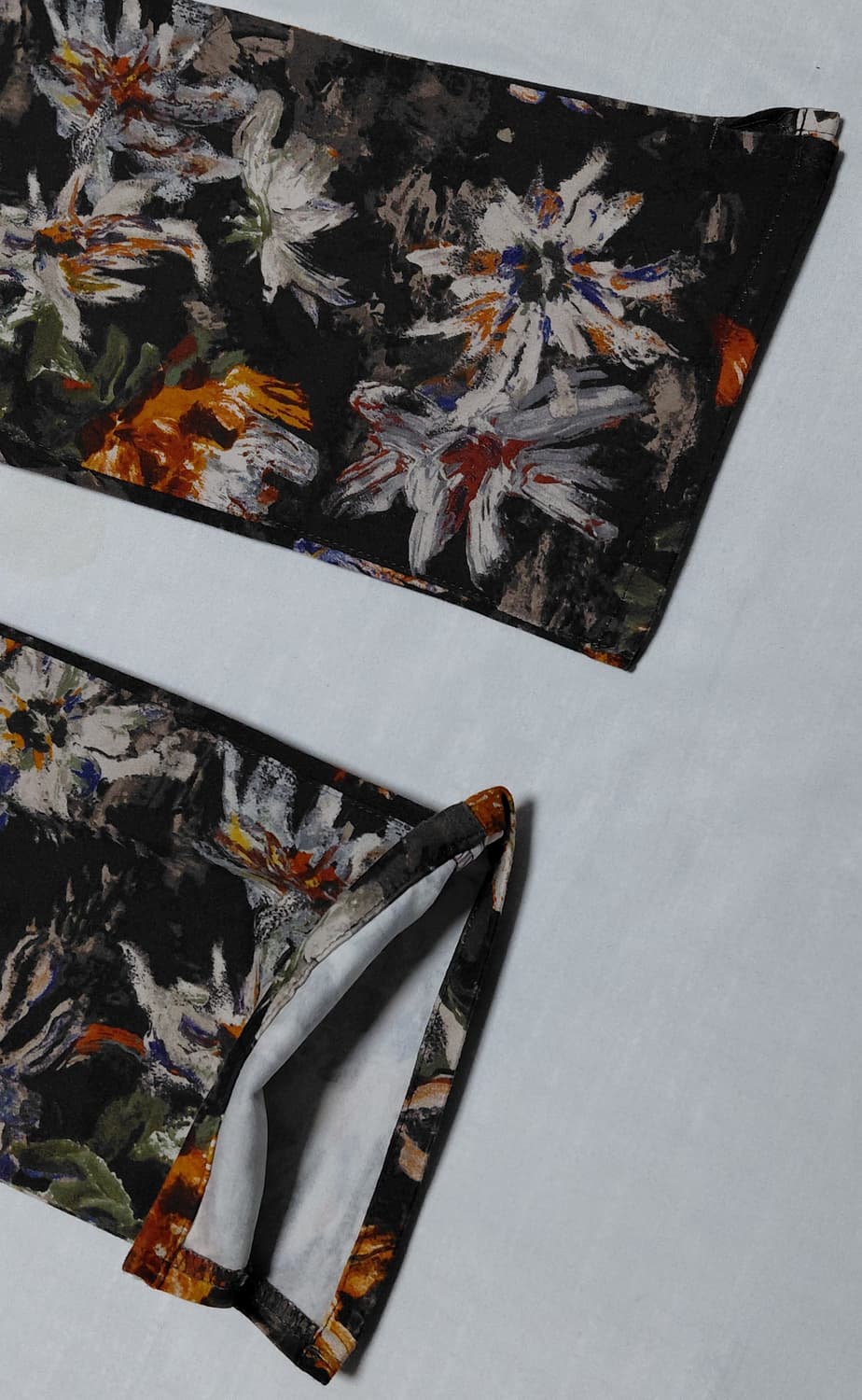 [일본38/무료배송] Sov. 일본 프리미엄 플로럴 패턴 슬림 팬츠 상품이미지3