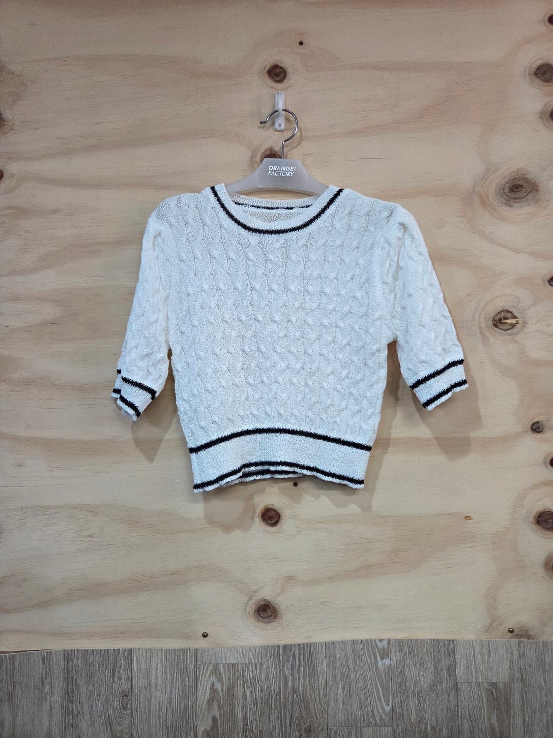 359) 여성 반팔 니트티 상품이미지1