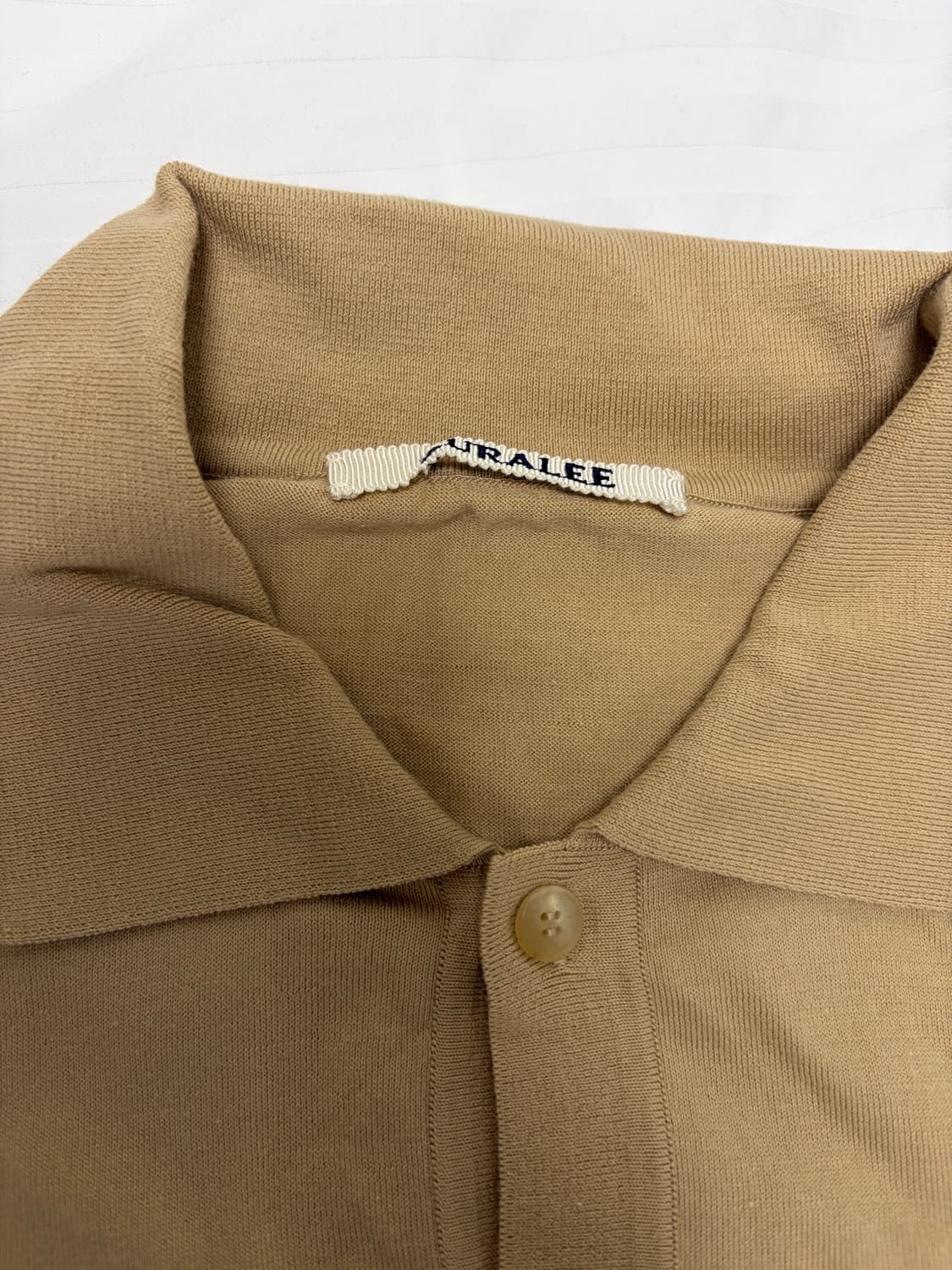 오라리 슈퍼 하이게이지 코튼 니트 숏슬리브 폴로 3사이즈 상품이미지3