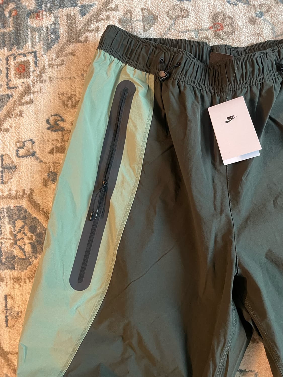 나이키 테크 드라이핏 우븐 컬러 블록 오버사이즈 팬츠(새제품. XL) 상품이미지4