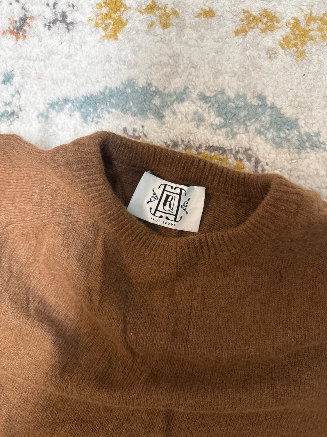 프루이 브라운 니트 상품이미지1