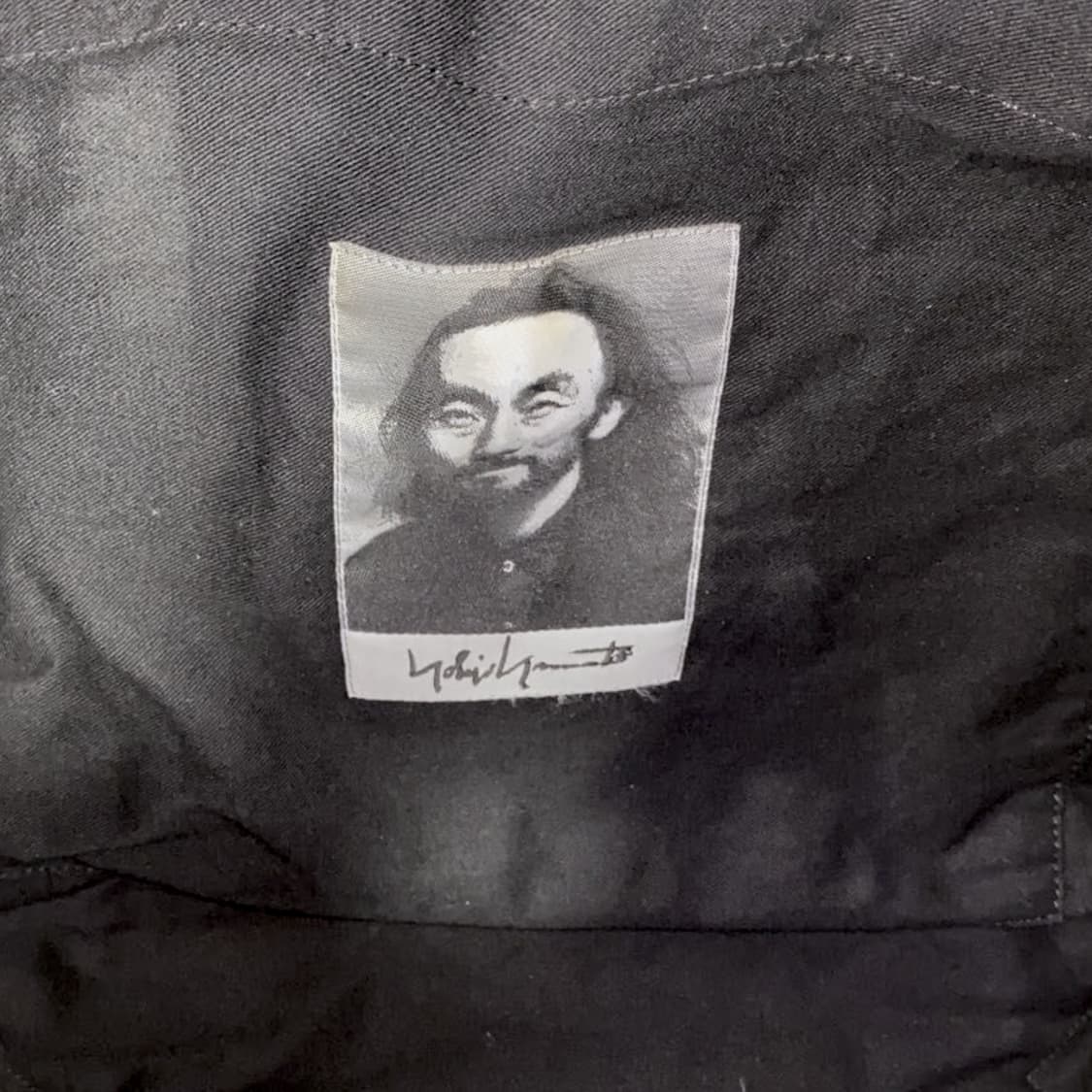 요지 야마모토 카우레더 레터링 토트백 상품이미지6