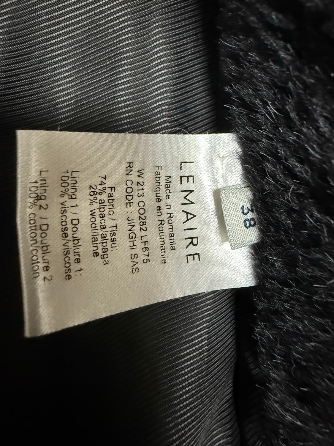 르메르 알파카 겨울 로브 코트 사이즈 38 상품이미지7