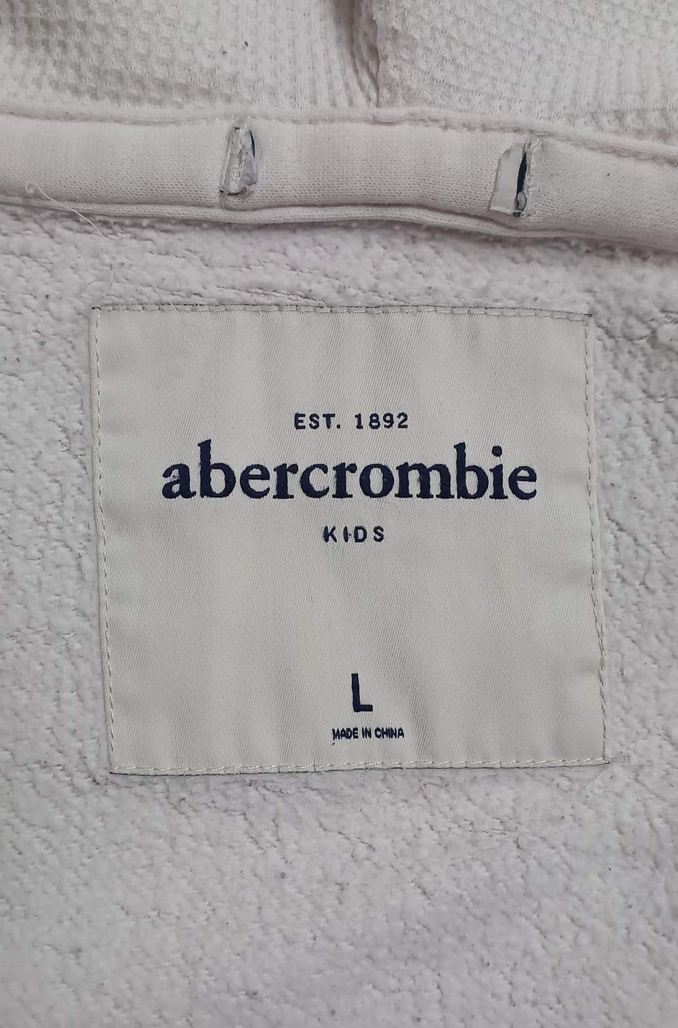 아베크롬비 후드집업 화이트 M 상품이미지4