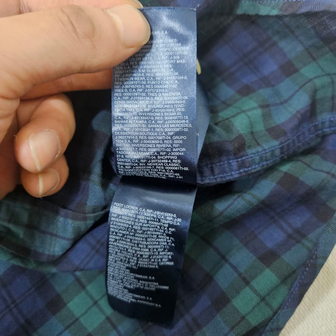 L 타미힐피거 체크패턴 슬림핏 셔츠 0312Y 상품이미지6