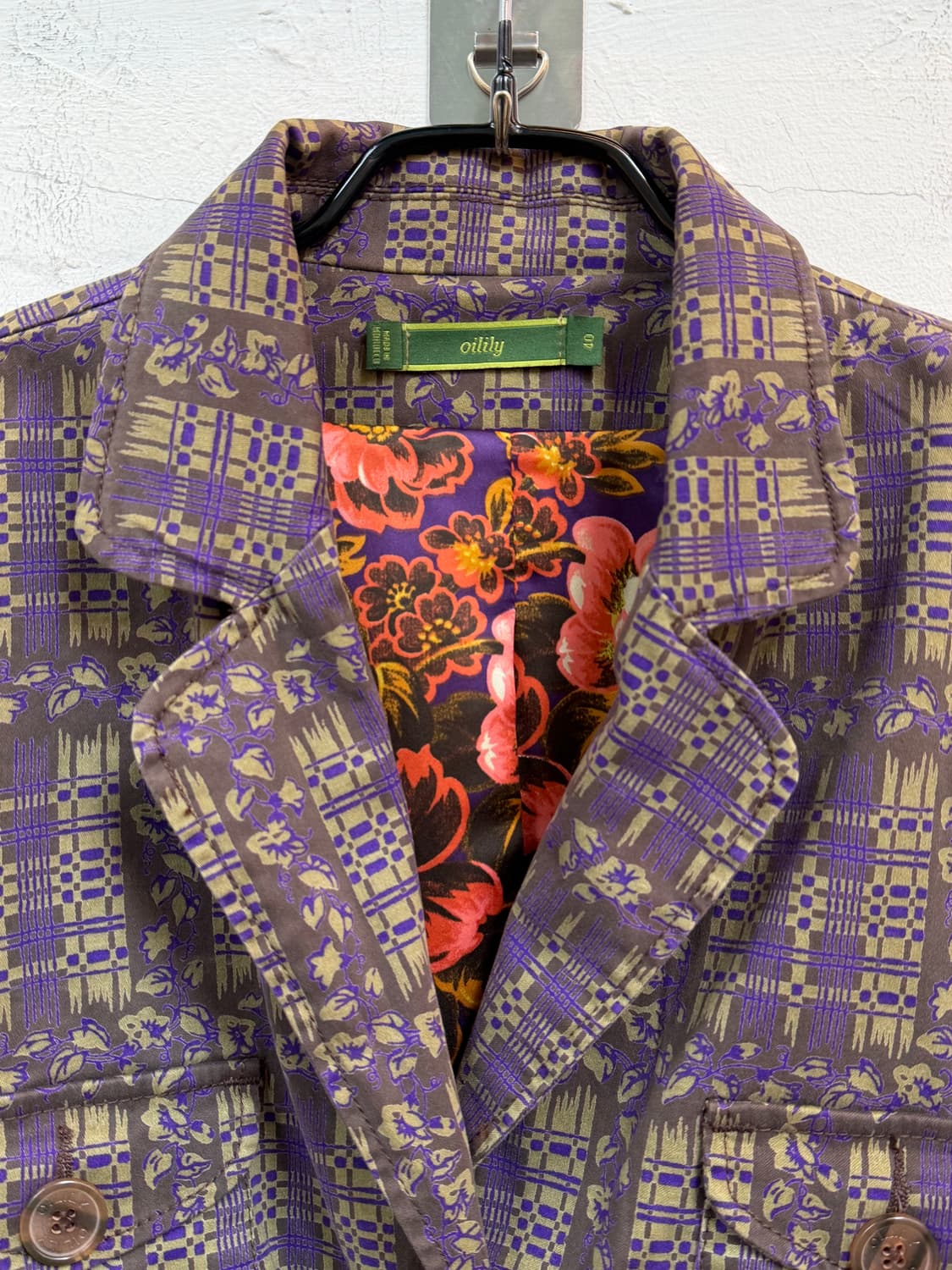 Oilily 오일릴리 퍼플 올리브 블레이저 & 스커트 셋업 상품이미지3