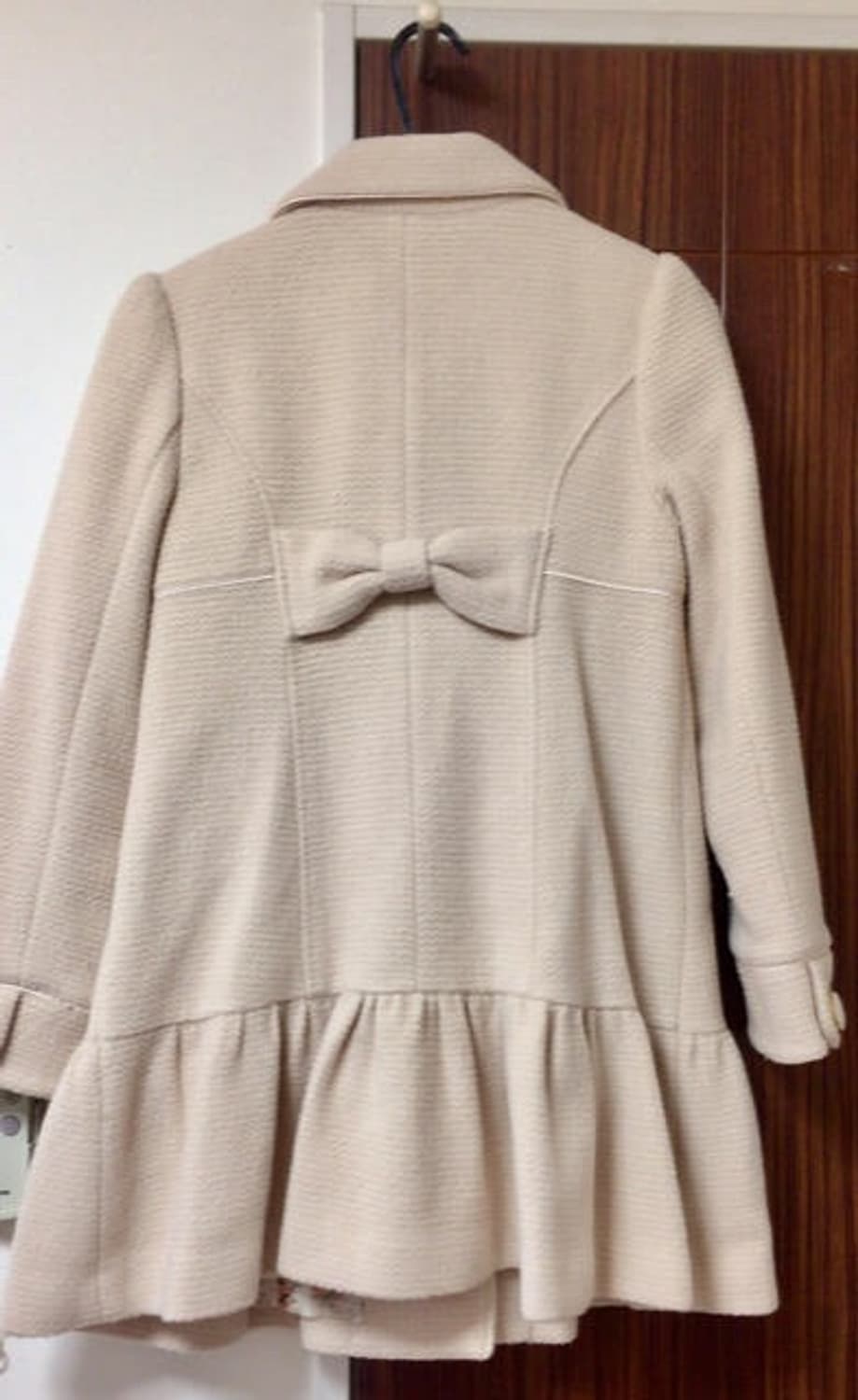 히메갸루 로디스포토 핑크 리본 코트 상품이미지3