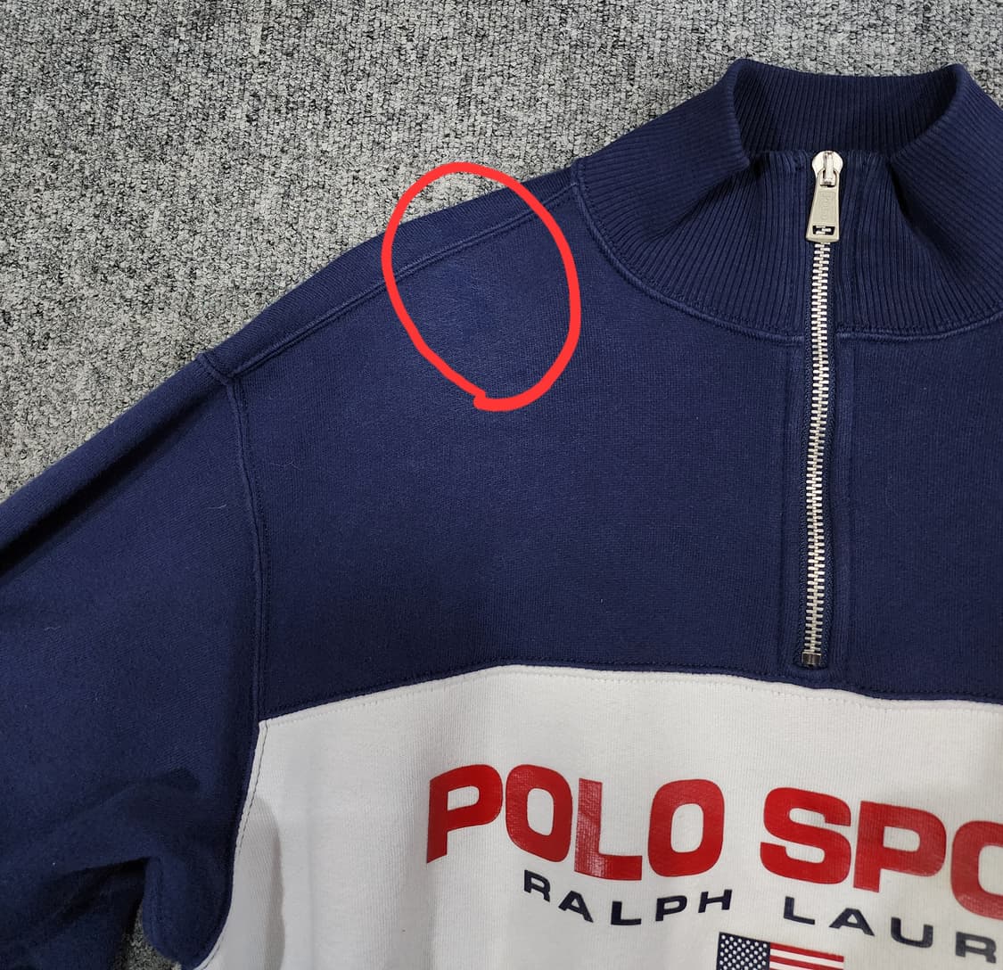 폴로 랄프로렌 폴로 스포츠 풀오버 하프집업 반집업 XS 상품이미지4