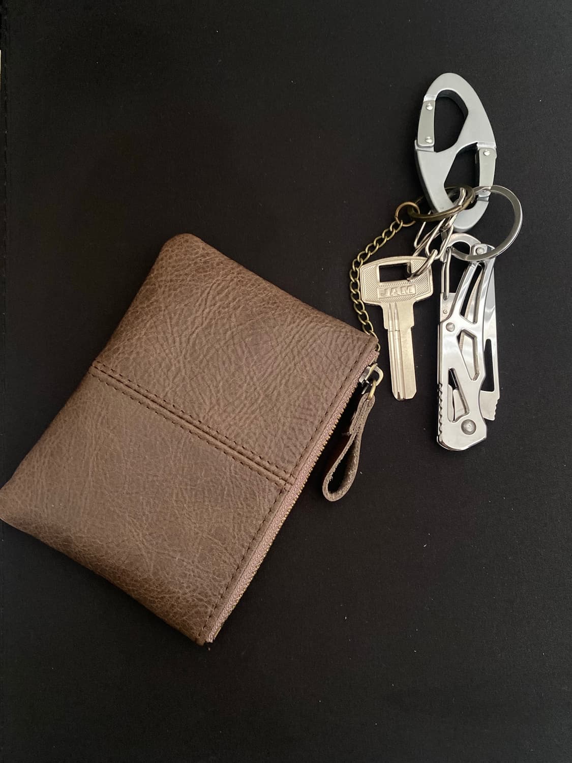빈티지 레더 파우치 키링 상품이미지2