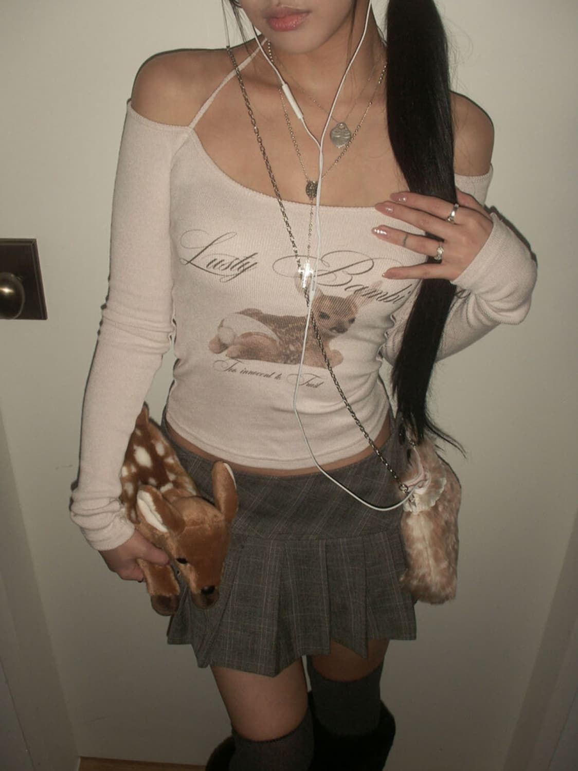 엔젤넘버555 러스티 밤비 티셔츠 갸루 블링  상품이미지1