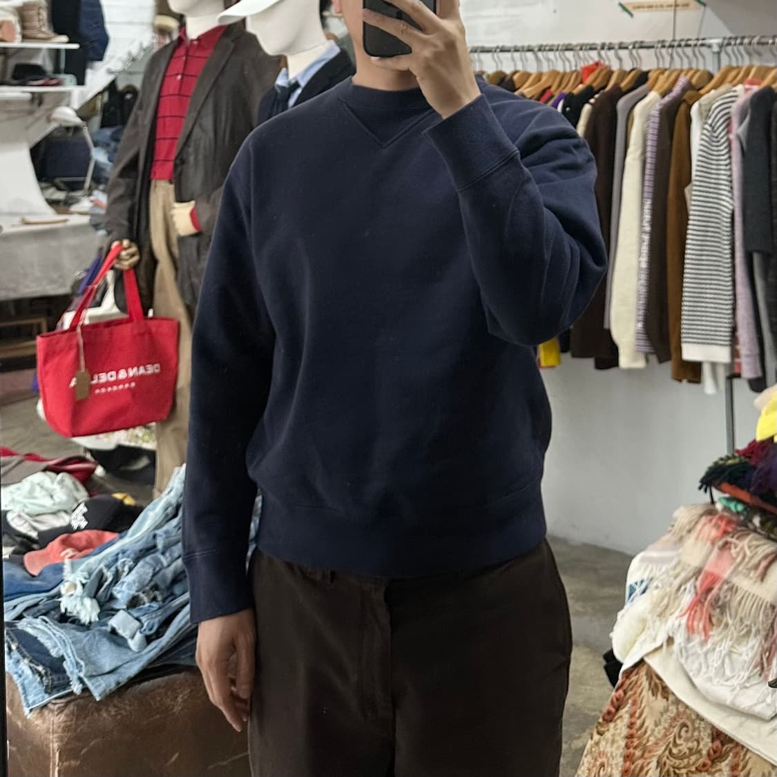 (착용컷) CCS 스웻 셔츠 (남성용 98-100) 상품이미지3