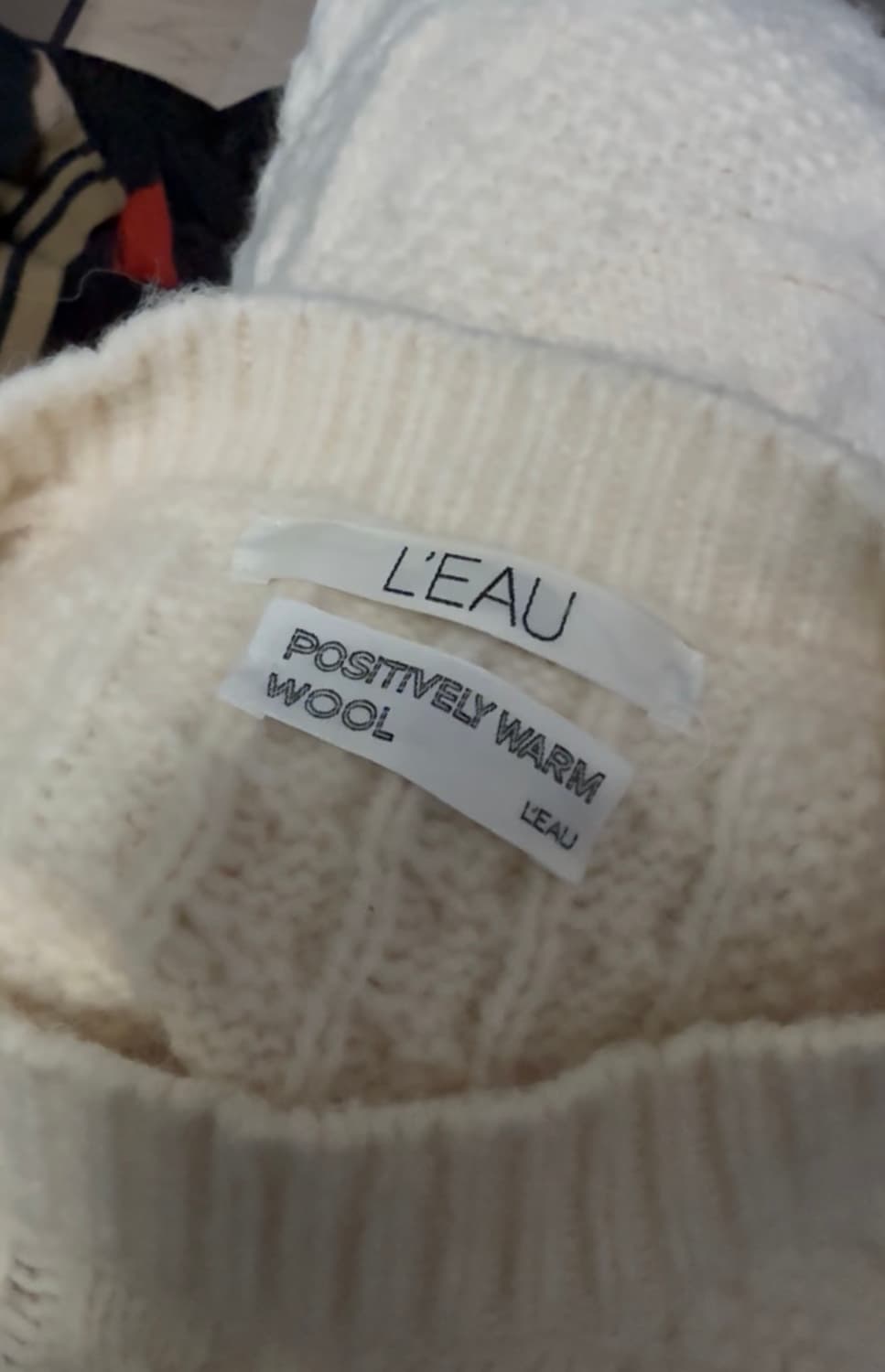 29cm 구매) L'EAU 로우 케이블 니트 - 아이보리 상품이미지4