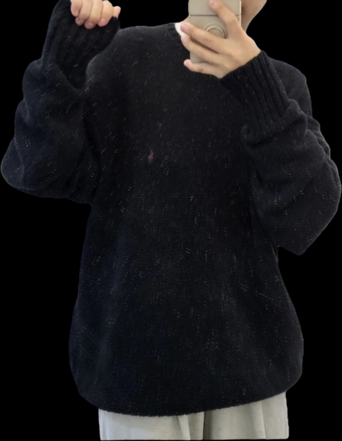 폴로 랄프로렌 블랙 브이넥 니트 상품이미지4