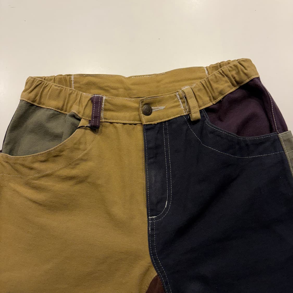 [M] KAVU 카부 배럴 팬츠 브라운/카키 C55 상품이미지3