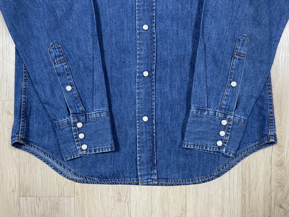 95~100) 60's 복각 랭글러 재팬 데님 웨스턴셔츠(데드스탁) 상품이미지9