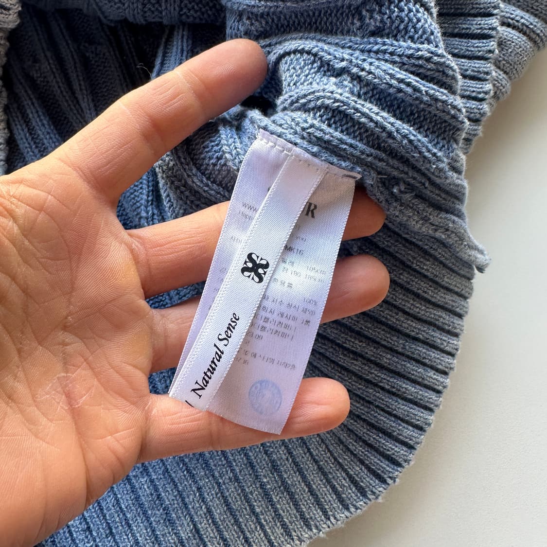 세터 아비오블루 케이블 오버핏 니트 상품이미지4