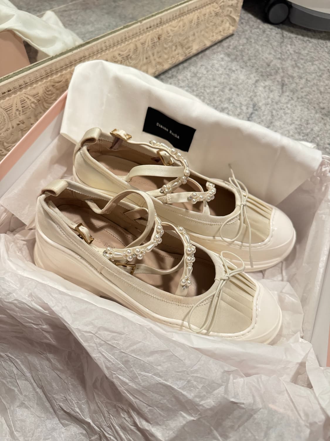 ✨Simone Rocha Pearl Platform Ballerina 상품이미지5