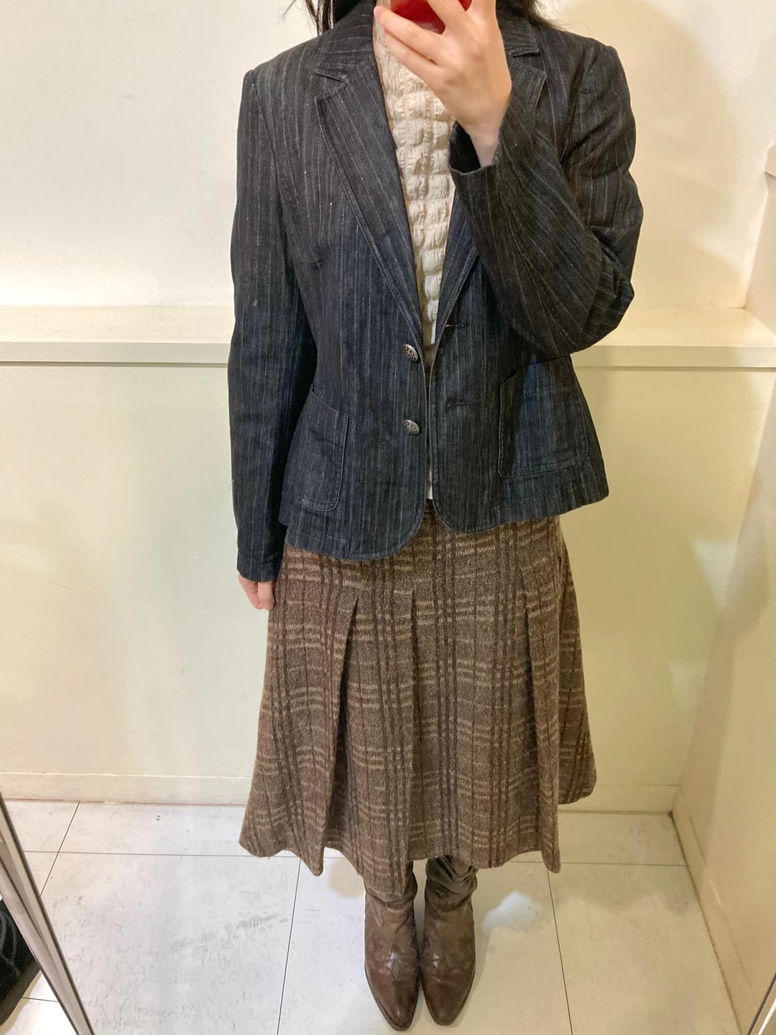 빈티지 에스닉 스트라이프 반짝이 자켓 상품이미지8