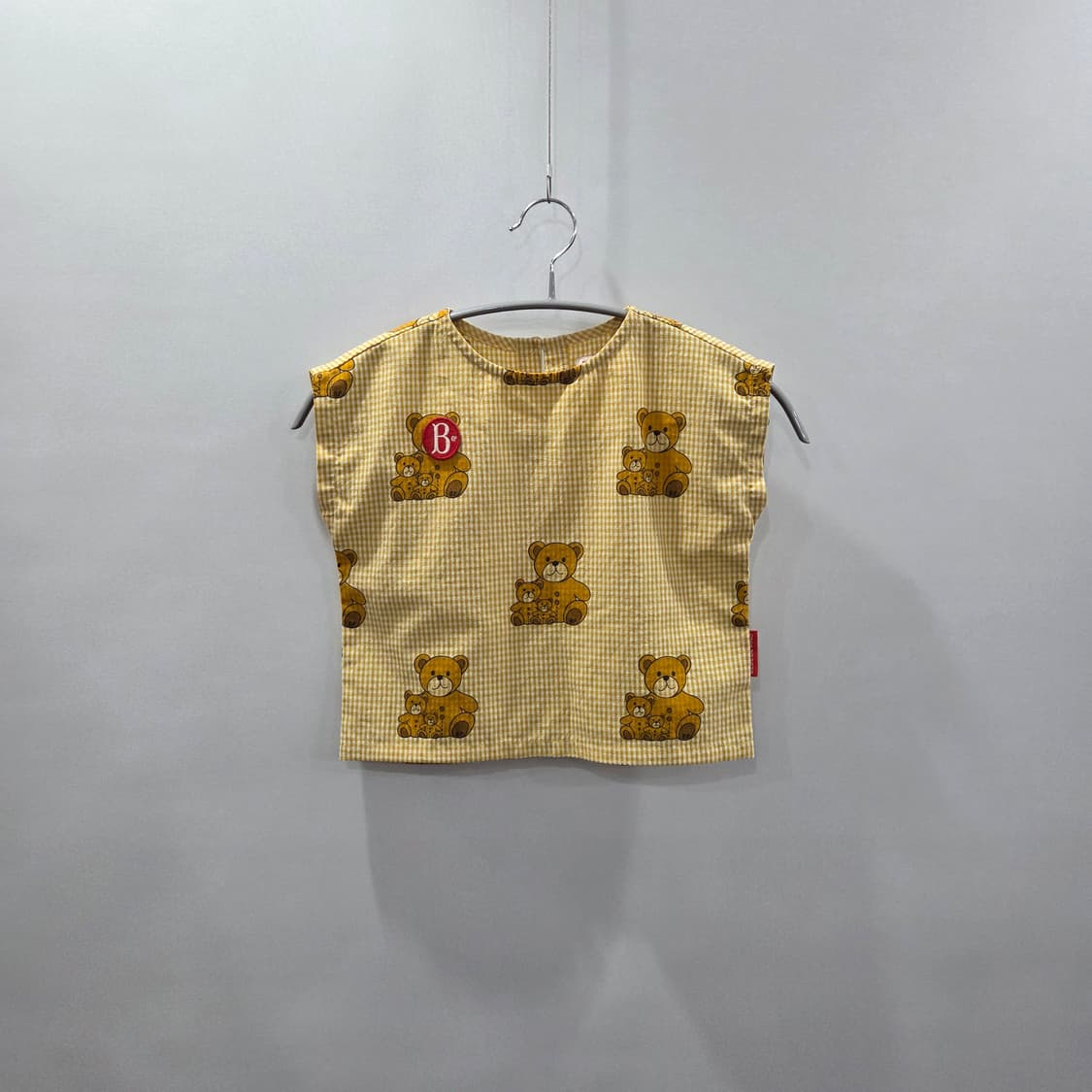 베베드피노 키즈 깅엄체크 민소매 티셔츠 100 상품이미지1