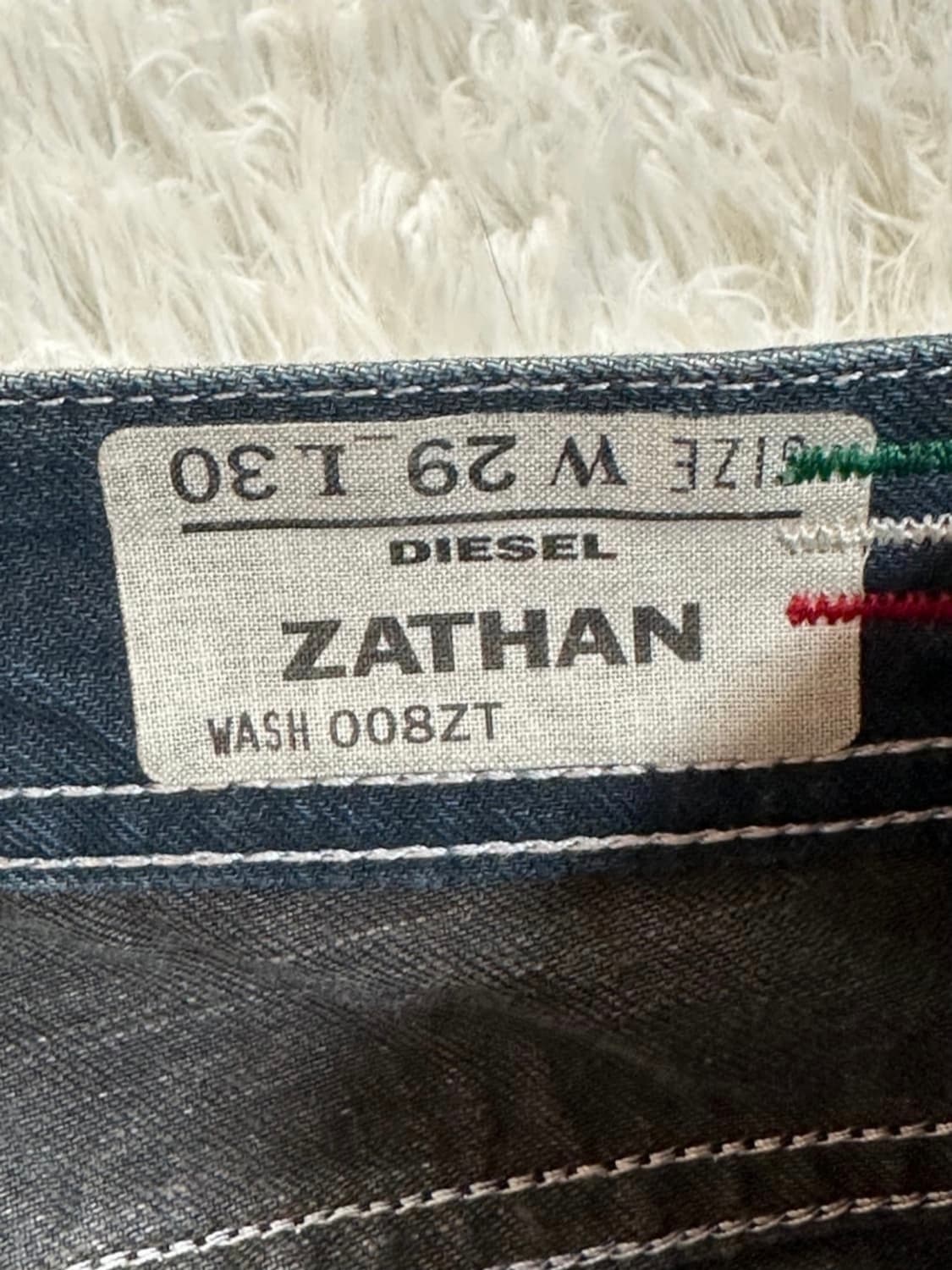 Diesel Zathan 워싱 부츠컷 데님 W29 상품이미지6