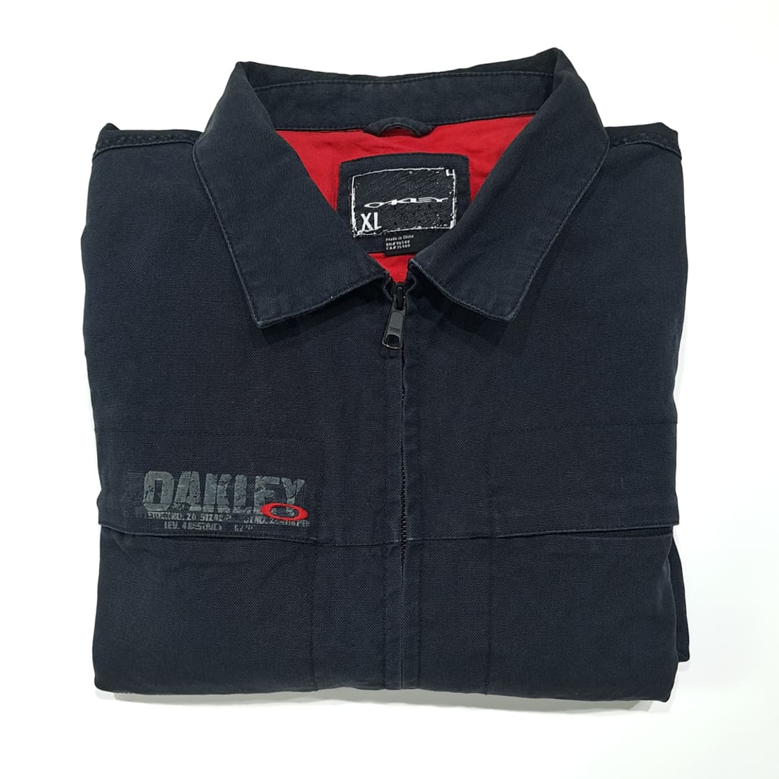 CL929 XL 오클리 00s 블랙 캔버스 워크 자켓 아우터 상품이미지9