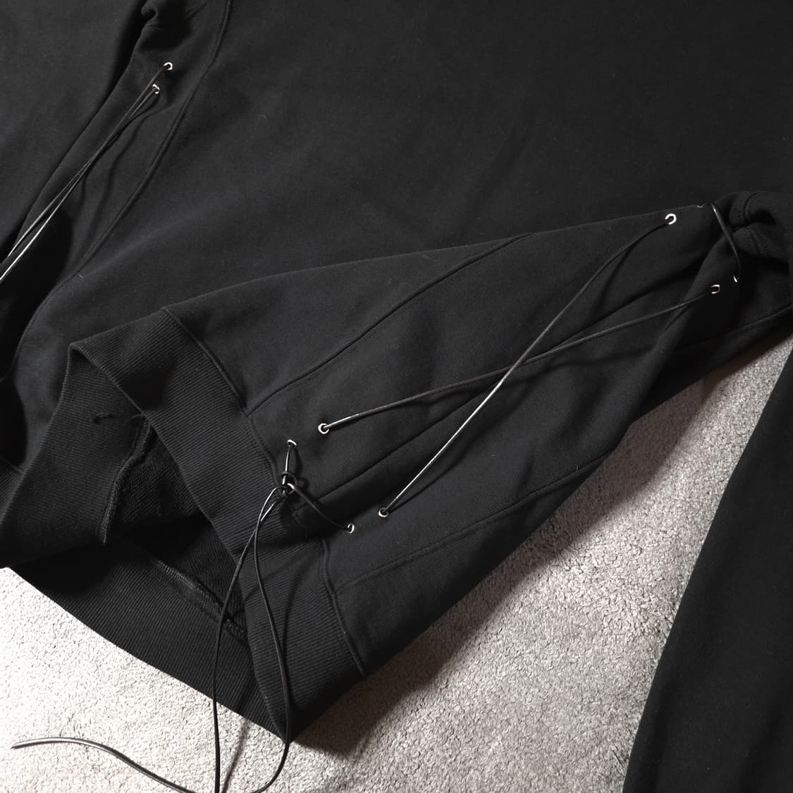 604service 604서비스 레더 스트링 맨투맨 L 상품이미지4