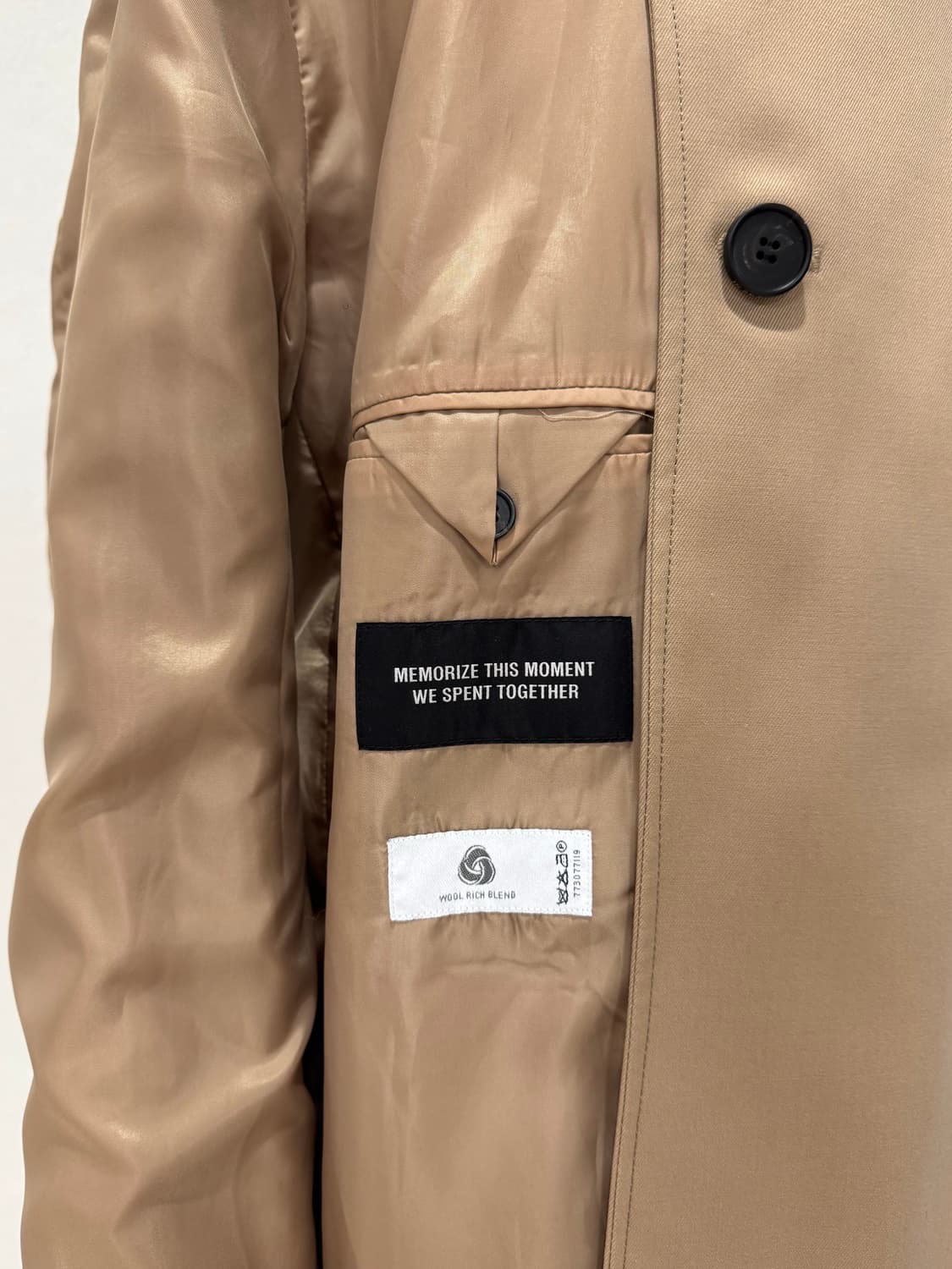 IN SILENCE 울 블렌드 베이지 트렌치 코트  상품이미지8