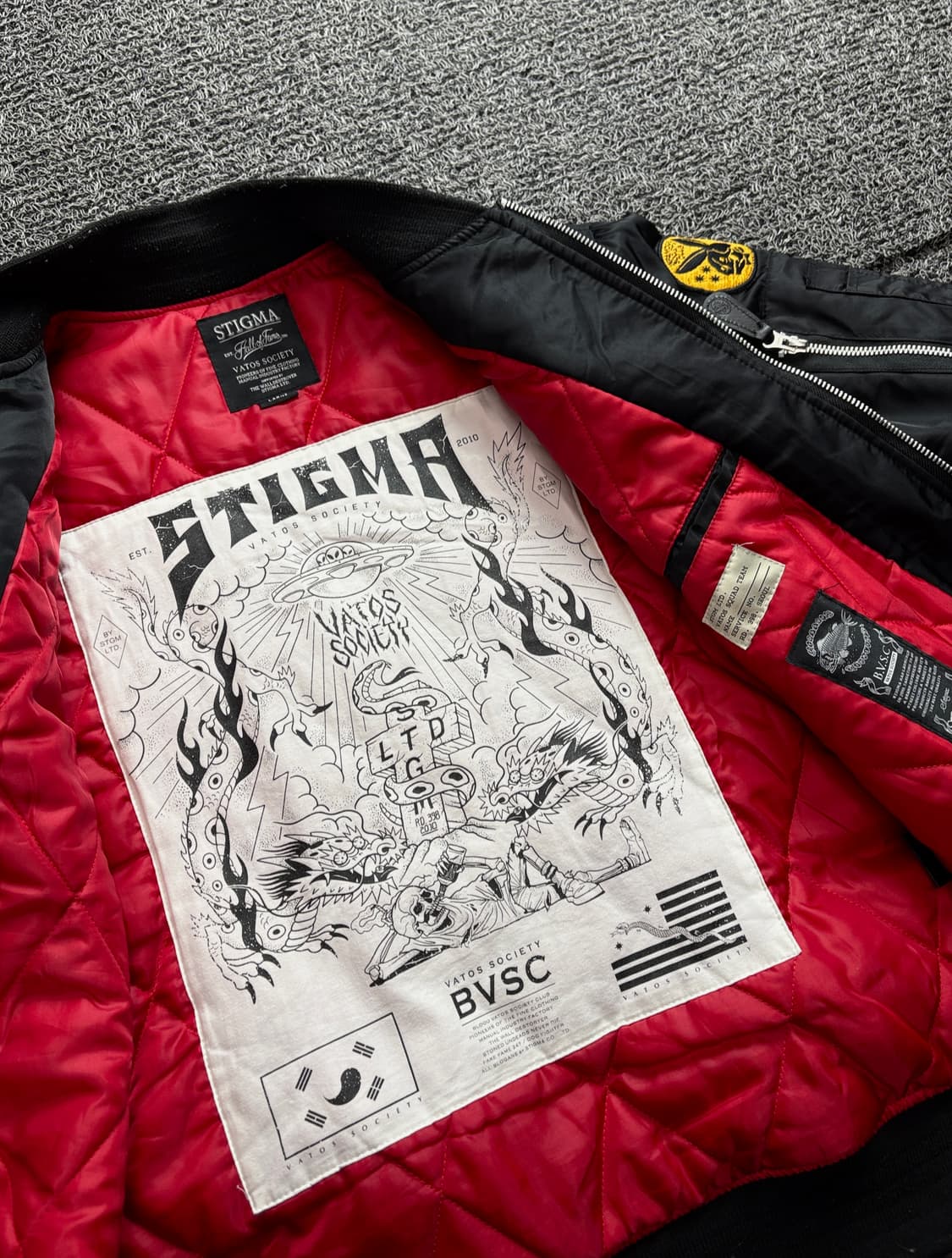 스티그마 VS MA-1 패치워크 봄버 자켓 3339 상품이미지5