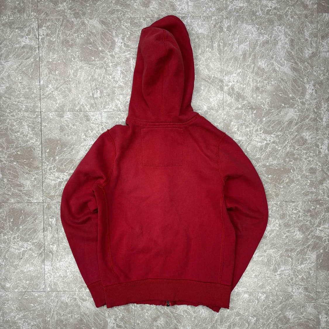 아베크롬비 y2k 올드스쿨 레드 스웻 후드집업 희귀져지(S) 상품이미지3
