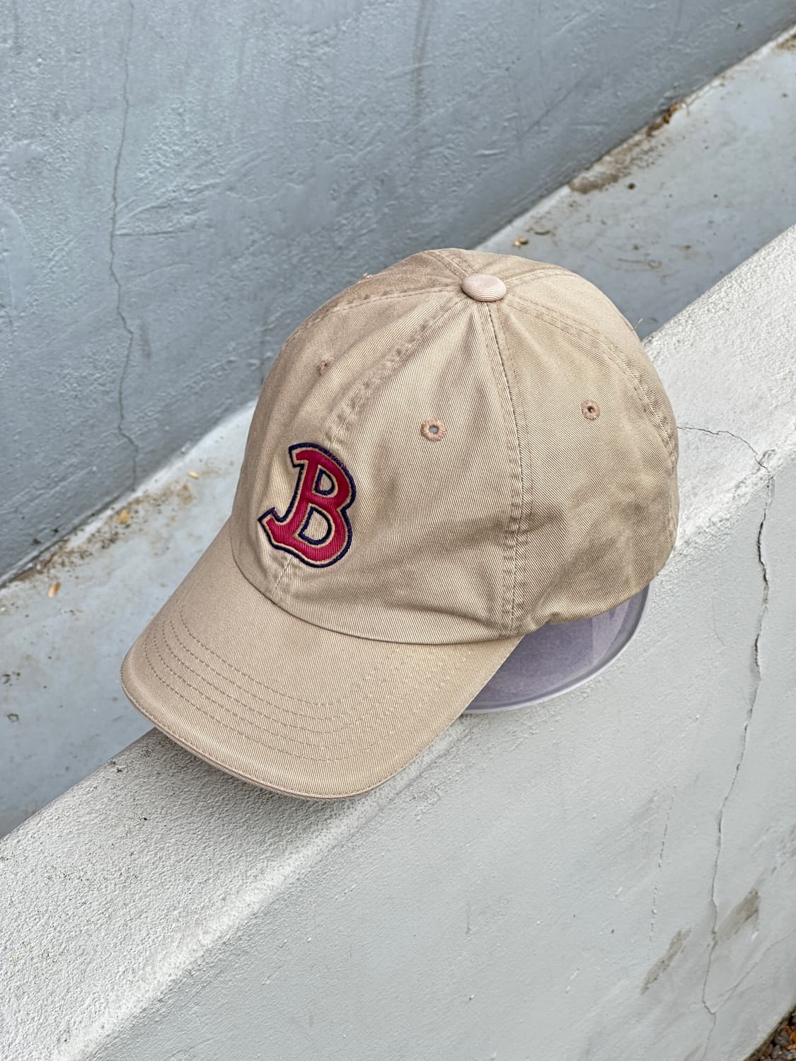 [M] 90s 빈폴 베이지 볼캡 모자 상품이미지2