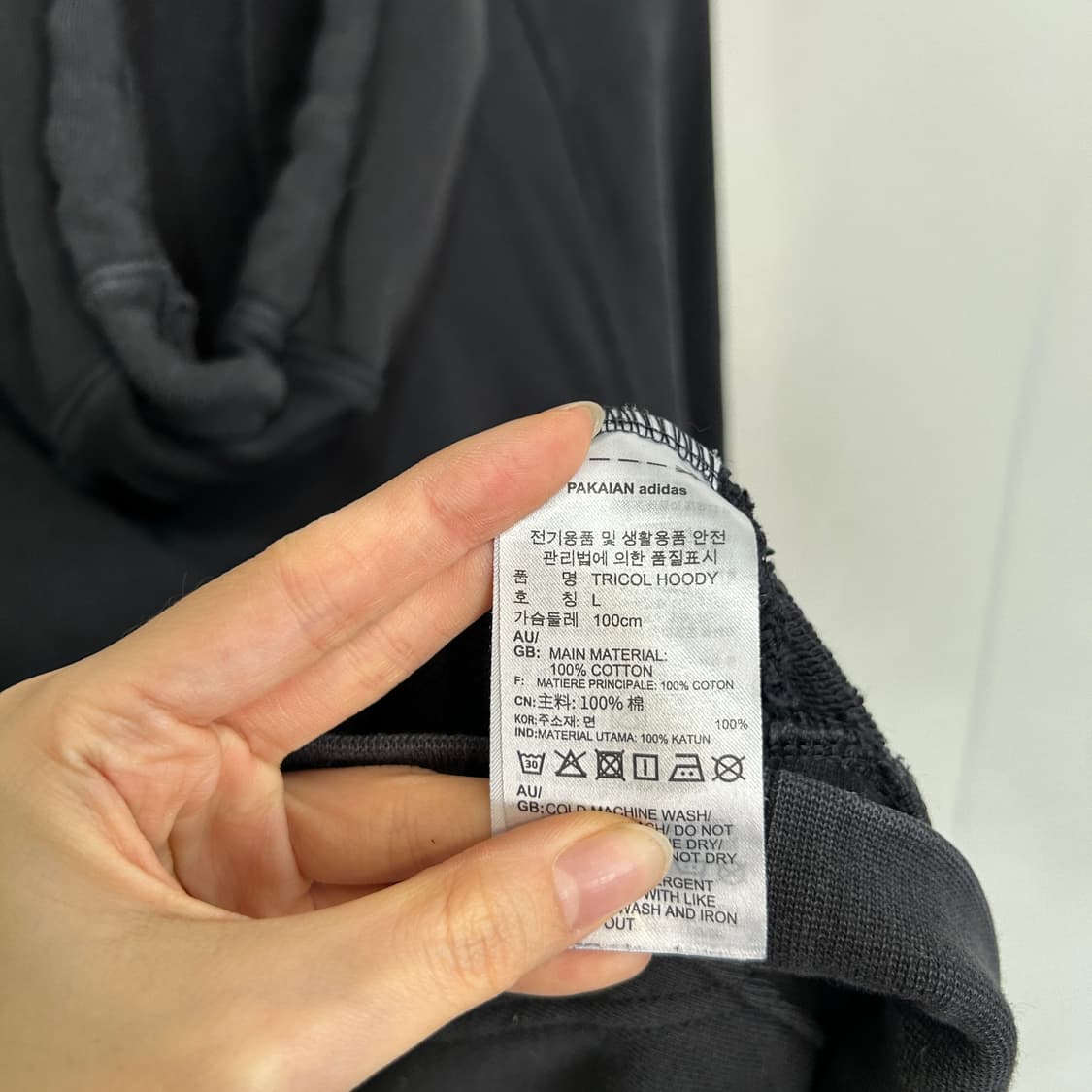 아디다스 남성 트레포일 후드티 100 상품이미지4