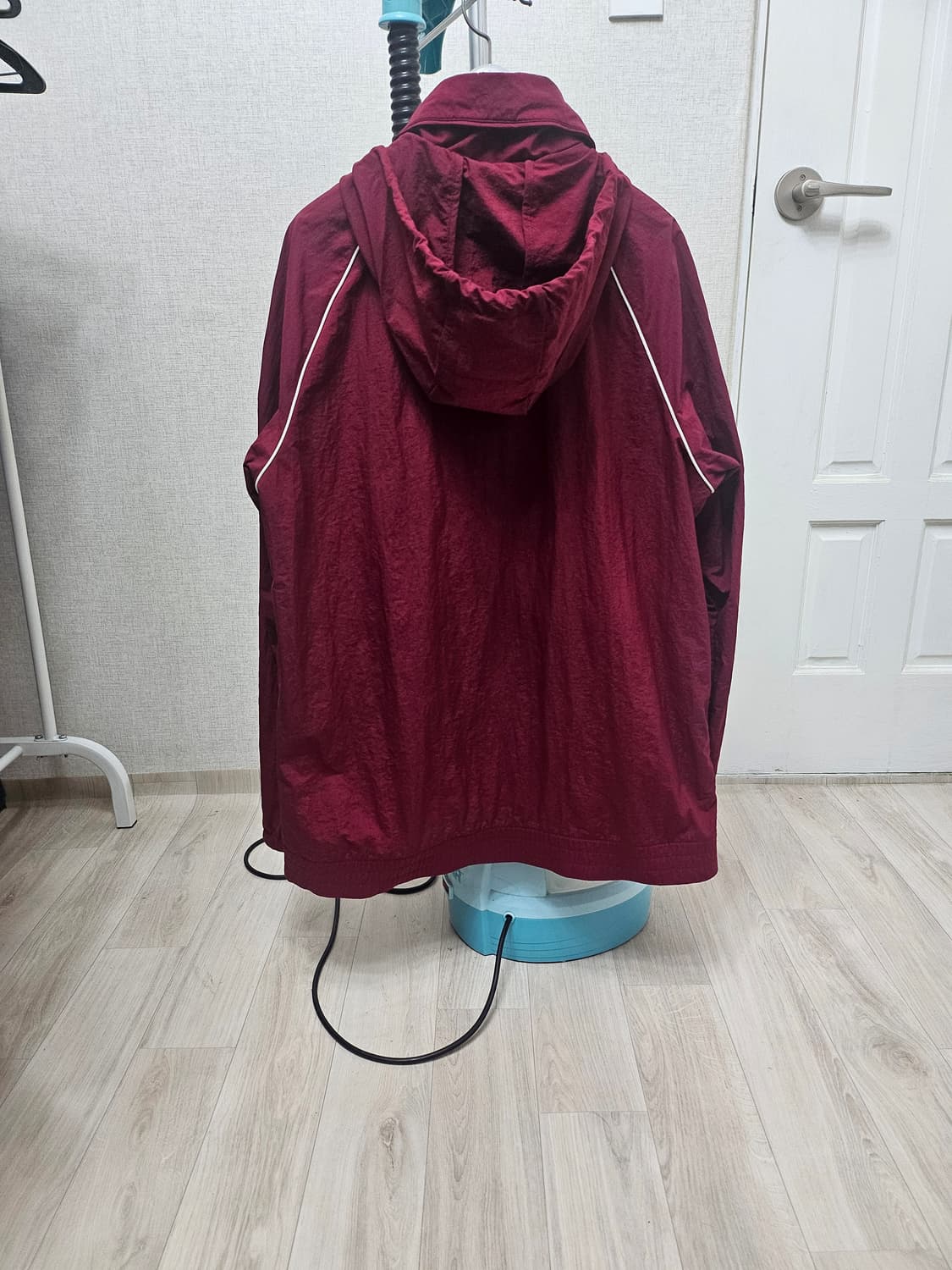 (105~110)XL☆초대장급☆아디다스슈퍼스타[버건디]윈드브레이커바람막이 상품이미지6