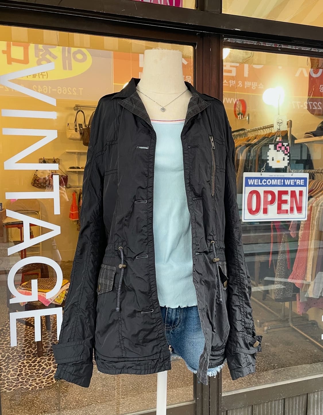 체크 스트링 필드자켓 [무배] 상품이미지2