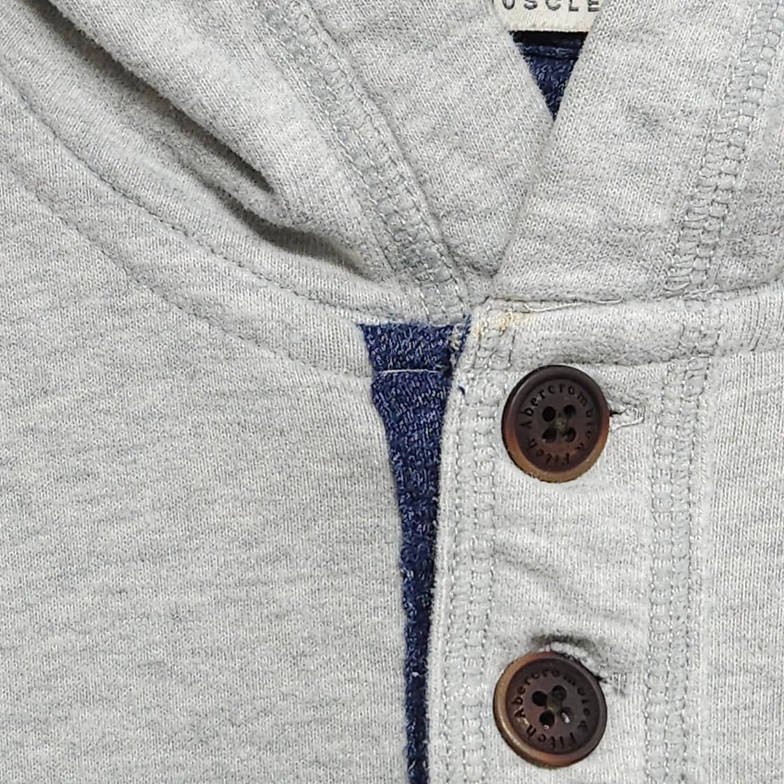 남녀공용S)abercrombie 아베크롬비 헨리넥 후드 티셔츠 Y2K 상품이미지3