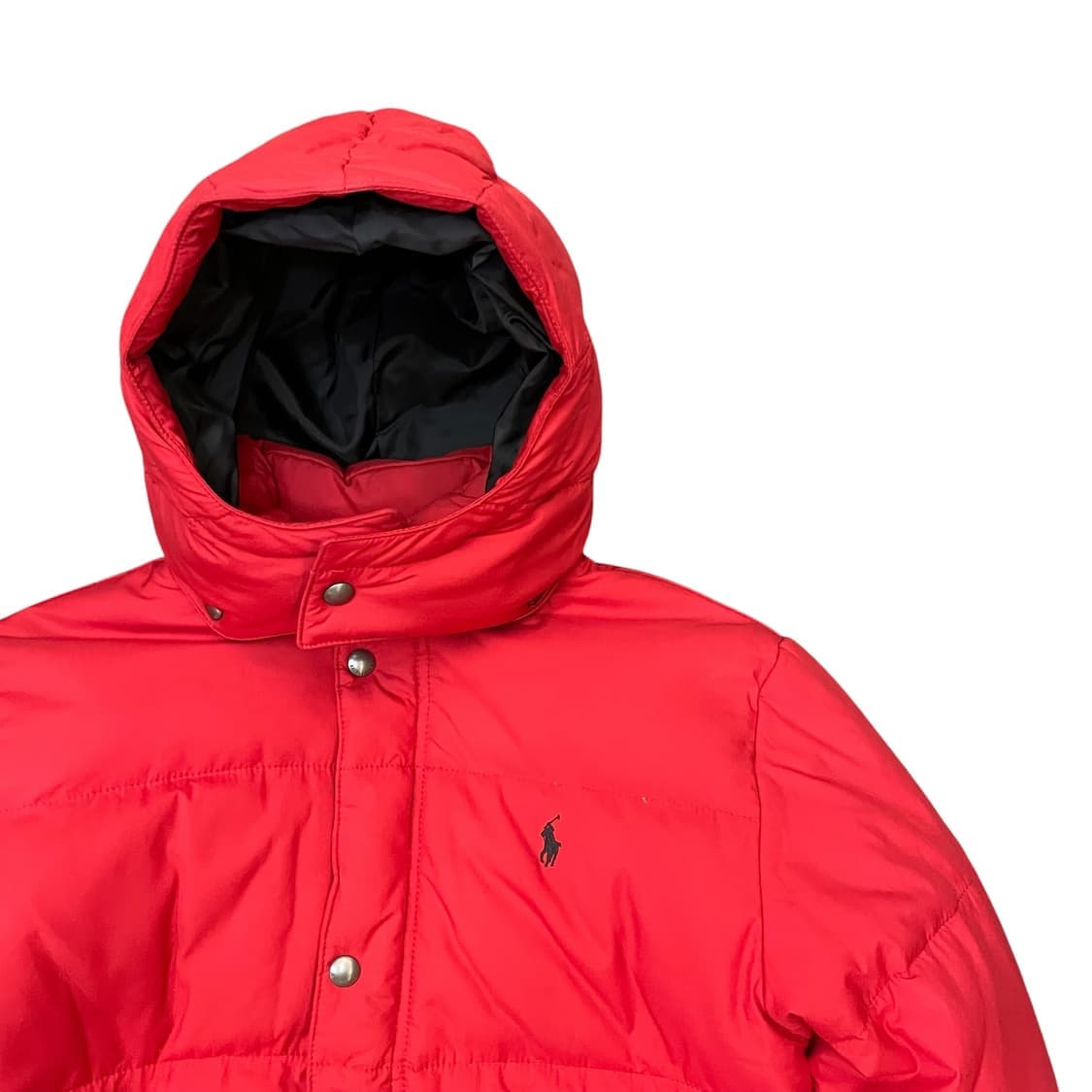 폴로 랄프로렌 레드 푸퍼 다운 후드 패딩 점퍼 XL 상품이미지3