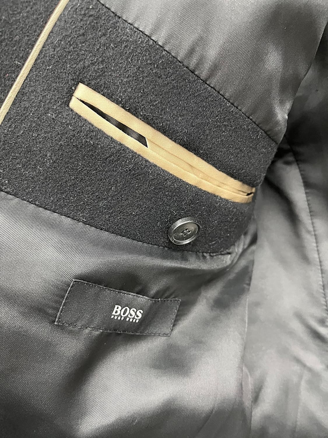 100-105) 휴고보스 울 캐시미어 코트  상품이미지8