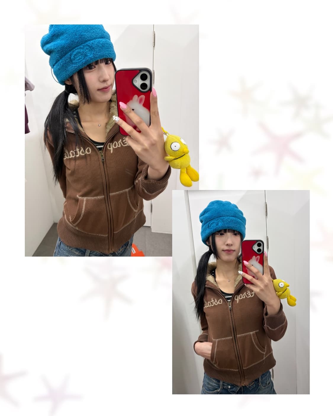 Y2K 퍼 후드집업 상품이미지3