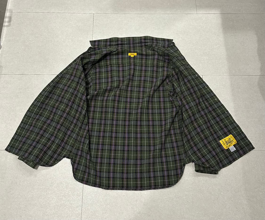 [L] 더레스큐 플란넬 테디 셔츠 올리브 믹스 상품이미지9