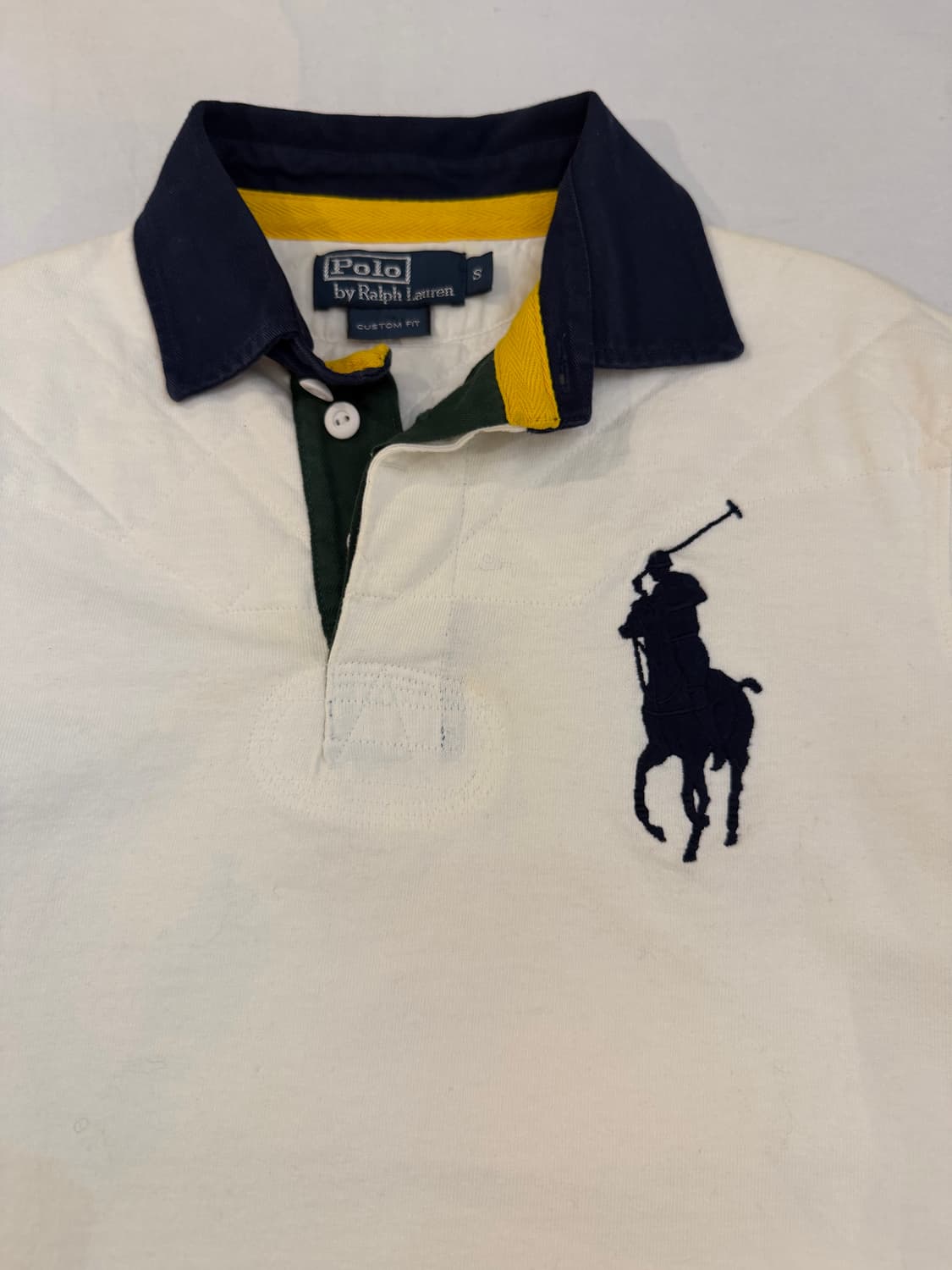 폴로 랄프로렌 빅포니 롱슬리브 럭비티 화이트 상품이미지3