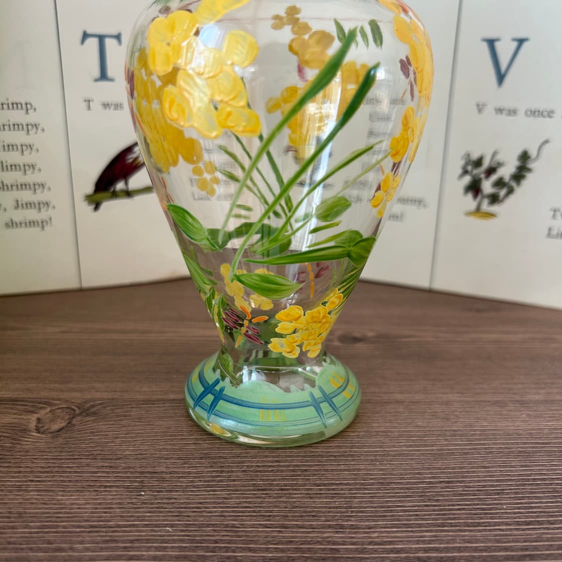 미국 빈티지 화병 핸드페인티드 꽃병 상품이미지5