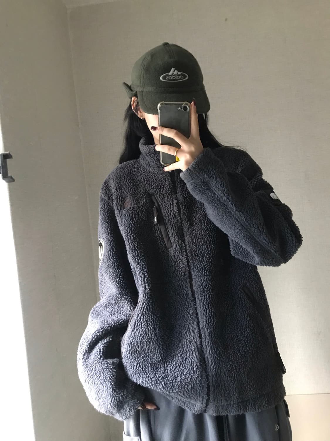 노페 그레이 후리스 상품이미지1