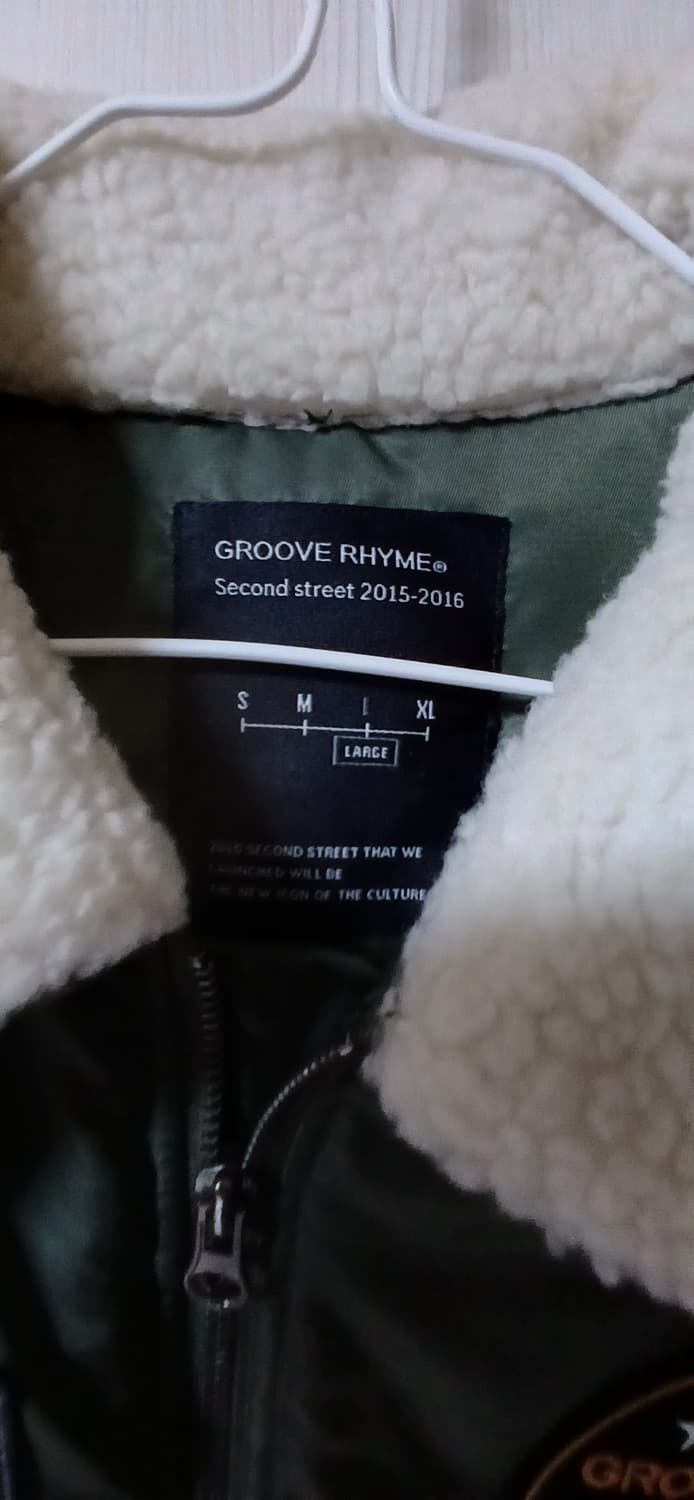 그루브라임 패치로고 이글 투웨이 항공점퍼(L사이즈) 상품이미지2