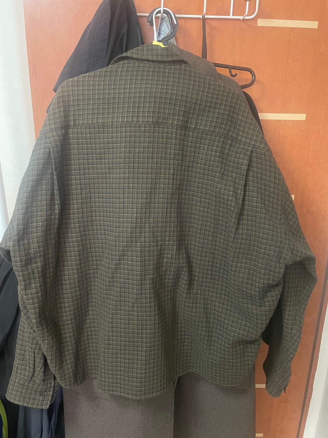 [2] 논노드 크롭 플렉시블 체크 셔츠 상품이미지2